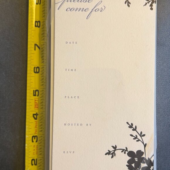 NWT Formal Party Invitations (10 cards 10 envelopes) William Arthur, Inc 10x 5 - Picture 7 of 7